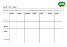 Activity Diary